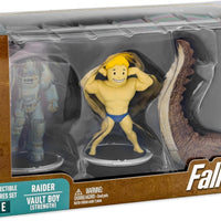 Fallout 3 Inch Mini Figure BAF Deathclaw 2-Pack - Raider and Vault Boy (Strong)