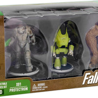 Fallout 3 Inch Mini Figure BAF Deathclaw 2-Pack - X01 Power Armor and Protectron