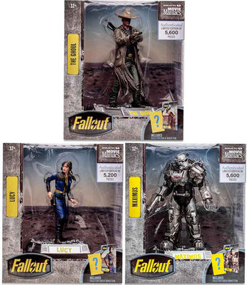 Fallout 6 Inch Static Figure Movie Maniacs - Set of 3 (Ghould - Lucy - Maximus)