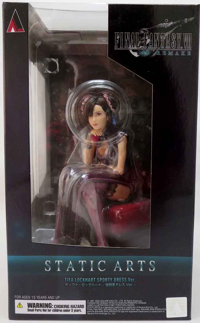 Final Fantasy VII Remake 8 Inch Statue Figure Static Arts - Tifa Lockhart Sporty Dress