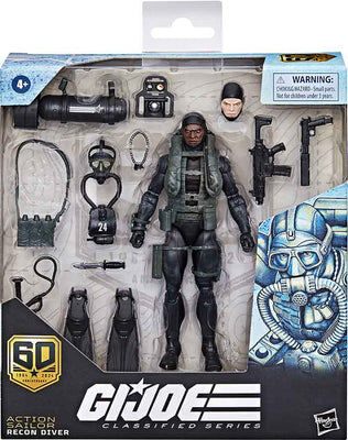 G.I. Joe Classified 6 Inch Action Figure 60th Deluxe - Recon Diver