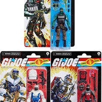 G.I. Joe Classifed 6 Inch Action Figure Retro (2024 Wave 2) - Set of 3 (Snow Serpent - Cobra Eel - Beach Head)