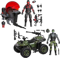 G.I. Joe Classified 6 Inch Vehicle Figure 2-Pack - Snake Eyes & Varmint ATV Vs. Stealth Viper & Cobra Stealth Flight Pod #218