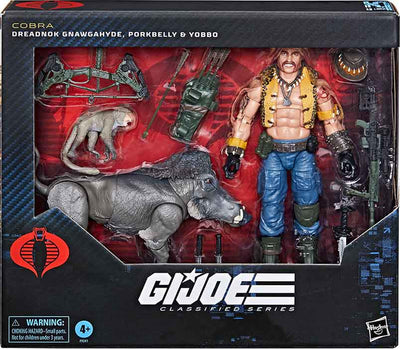 G.I. Joe Classified 6 Inch Action Figure Deluxe - Dreadnok Gnawgahyde with Pokbelly & Yobbo #125