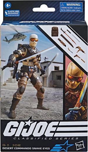 G.I. Joe Classified 6 Inch Action Figure Wave 14 - Desert Commando Snake Eyes #92