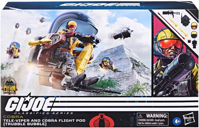 G.I. Joe Classified 6 Inch Vehicle Figure Exclusive - Tele-Viper and Cobra Flight Pod #98