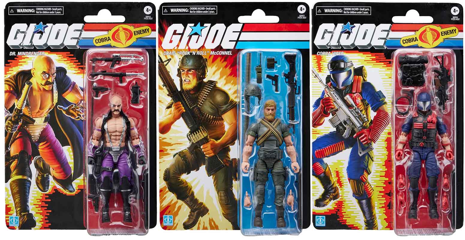 G.I. Joe Classified 6 Inch Action Figure Retro (2025 Wave 1) - Set