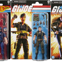 G.I. Joe Classified 6 Inch Action Figure Retro (2025 Wave 2) - Set of 3 (Tele Viper - Flint - Cover Girl)