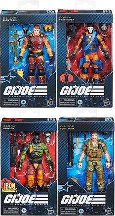 G.I. Joe Classified 6 Inch Action Figure Wave 21 - Set of 4 (Frag Viper - Bowtorch - Darklon - Footloose)