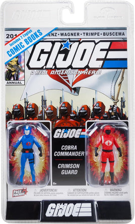 G.I. Joe Comic 3.75 Inch Action Figure Page Punchers 2-Pack - Cobra Commander and Crimson Guard