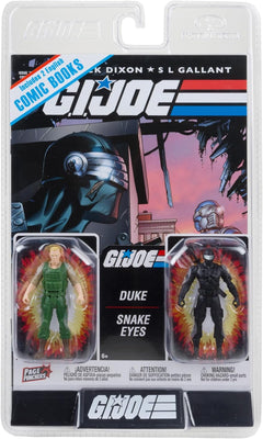 G.I. Joe Comic 3.75 Inch Action Figure Page Punchers 2-Pack - Duke and Snake Eyes