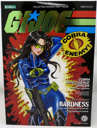 G.I. Joe 25th Anniversary 10 Inch Statue Figure Bishoujo Limited Edition - Baroness Blue Suit