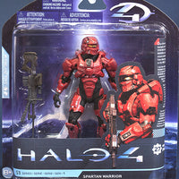Halo 4 5 Inch Action Figure Series 1 - Spartan Warrior Red (Bubble had to be taped to card as it became unglued)