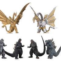 History Of Godzilla 4 Inch Static Figure Hyper Model Trading - Set of 6 Part 1
