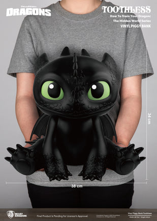 How To Train Your Dragon 12 Inch Static Figure Vinyl Piggy Bank - Toothless