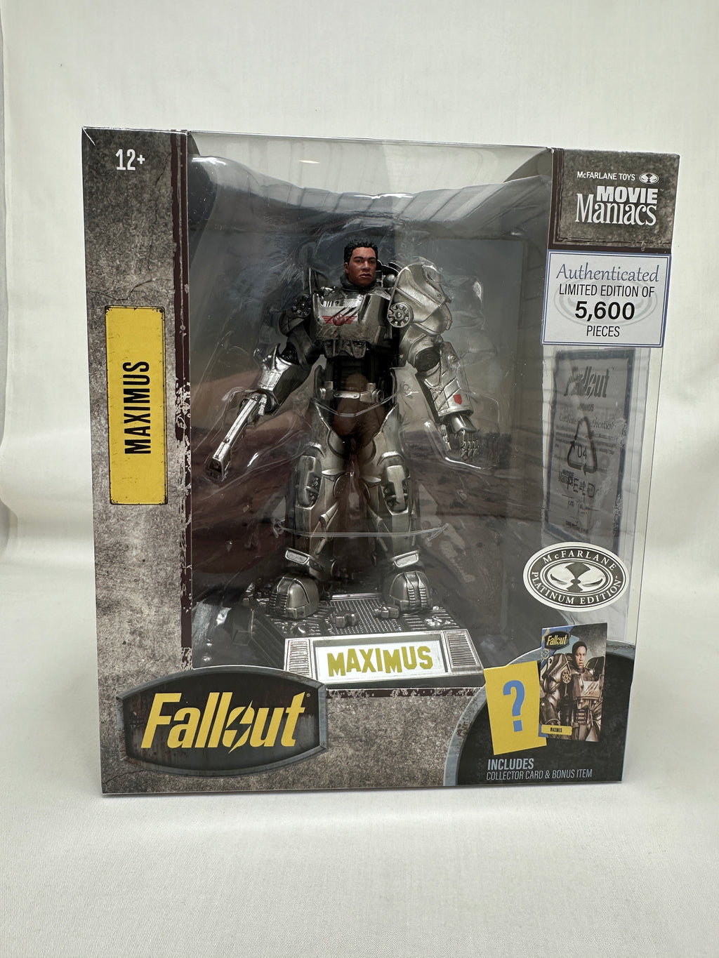 Fallout 6 Inch Static Figure Movie Maniacs - Maximus Unmasked Platinum