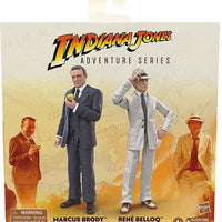 Indiana Jones 6 Inch Action Figure Wave 2 Exclusive - Marcus Brody & Rene Belloq