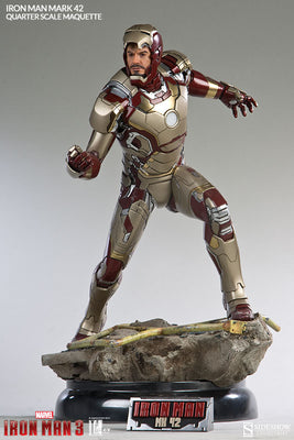 Iron Man 3 20 Inch Statue Figure Quarter Scale Maquette - Iron Man Mark 42 300353