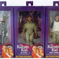 Karate Kid 8 Inch Action Figure Retro Clothed Series - Set of 3 (Johnny - Miyagi - Daniel)