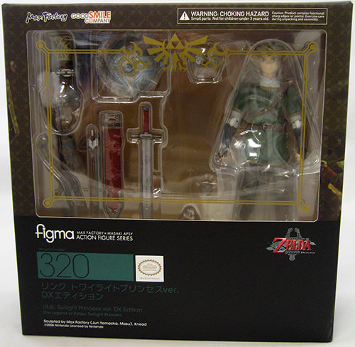 Legend Of Zelda Twilight Princess 6 Inch Action Figure Figma Series - Link Deluxe Version