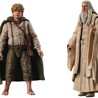 Lord Of The Rings 7 Inch Action Figure Deluxe Series 6 - Set of 2 (Samwise - Saruman