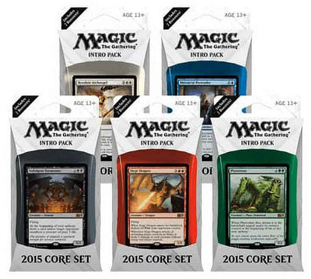 Magic the Gathering Trading Card Game - 2015 Core Set Intro Packs Box