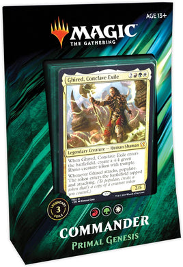 Magic the Gathering Trading Card Game - Commander 2019 Primal Genesis Deck