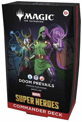 Magic the Gathering Trading Card Game Marvel Super Heroes - Doom Prevails Commander Deck