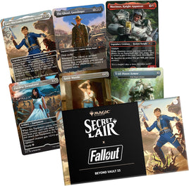 Magic The Gathering Trading Card Game Card Game - Secret Lair x Fallout Beyond Vault 33 (Non-Foil 6 Cards)