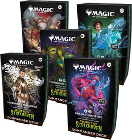 Magic The Gathering Trading Card Game Card Game - Secrets of Strixhaven Commander Deck Bundle (Includes All 5 Decks)