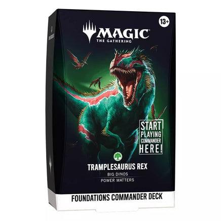 Magic the Gathering Trading Card Game Card Game - Trampleasaurus Rex Foundations Commander Deck