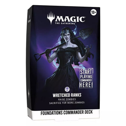 Magic the Gathering Trading Card Game Card Game - Wretched Ranks Foundations Commander Deck