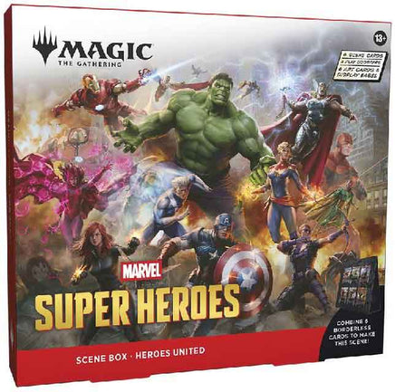 Magic The Gathering Trading Card Game - Marvel Super Heroes Scene Box Heroes United