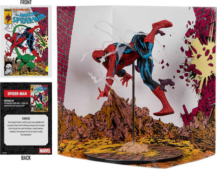 Marvel Collectible 1/10 Scale 7 Inch Statue Figure Posed Scene - Spider-Man (Amazing Spider-Man #318)