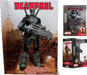 Marvel Collectible 12 Inch Statue Figure 1/6 Scale Posed Scene Exclusive - Deadpool Grey Suit Red Platinum