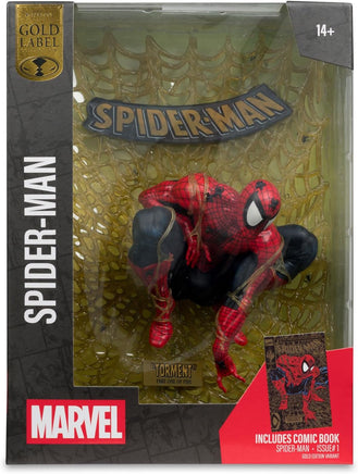 Marvel Collectible 12 Inch Statue Figure 1/6 Scale Posed Exclusive - Spider-Man #1 Gold Label