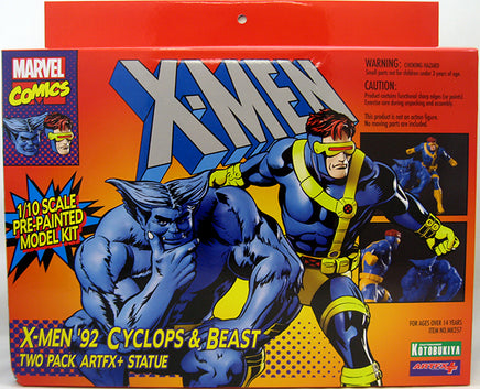 Marvel Comics Presents X-Men 7 Inch Statue Figure ArtFX+ - Cyclops & Beast 1992