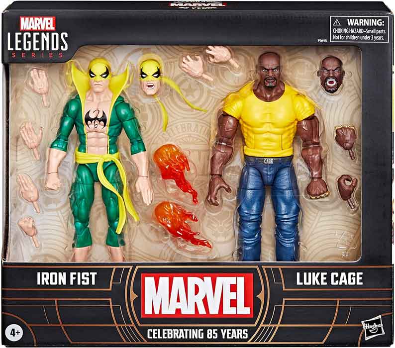 Marvel Legends 85th Anniversary 6 Inch Action Figure 2-Pack - Iron Fist and Luke Cage