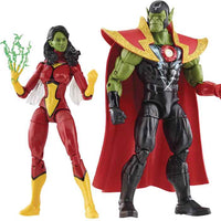 Marvel Legends Avengers 6 Inch Action Figure 2-Pack - Skrull Queen and Super-Skrull