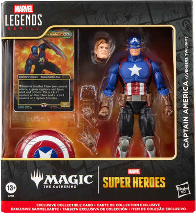 Marvel Legends Avengers 6 Inch Action Figure Magic The Gathering Wave 2 - Captain America (Avengers Twilight)