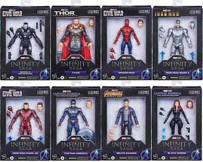 Marvel Legends Avengers 6 Inch Action Figure The Infinity Saga Wave 1 - Set of 8