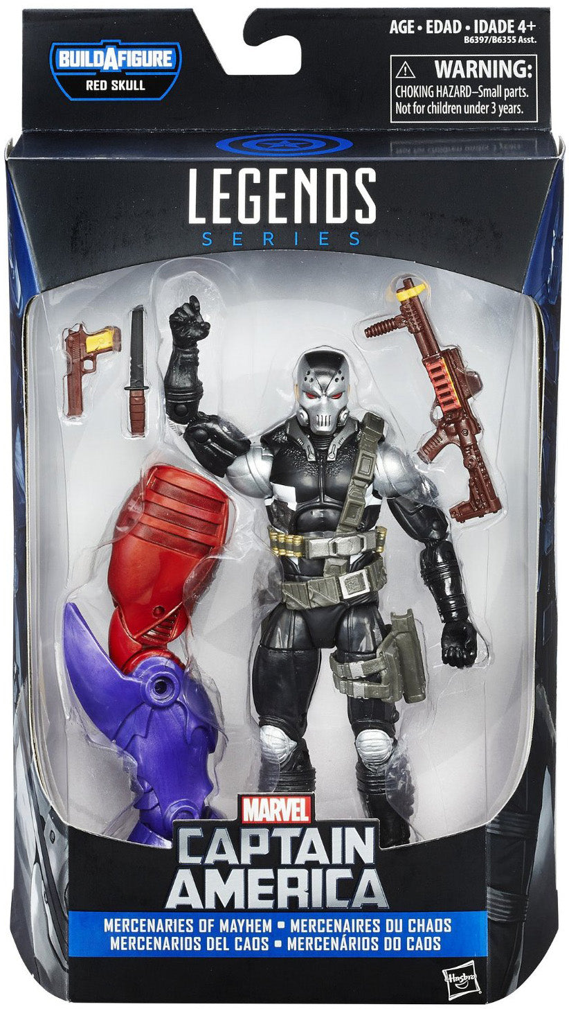 Marvel Legends Captain America 6 Inch Action Figure BAF Red Skull