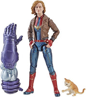 Marvel Legends Captain Marvel 6 Inch Action Figure BAF Kree Sentry - Captain Marvel in Bomber Jacket