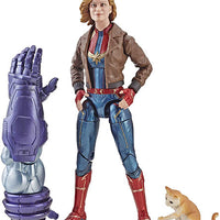 Marvel Legends Captain Marvel 6 Inch Action Figure BAF Kree Sentry - Captain Marvel in Bomber Jacket