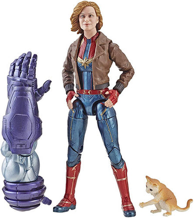 Marvel Legends Captain Marvel 6 Inch Action Figure BAF Kree Sentry - Captain Marvel in Bomber Jacket