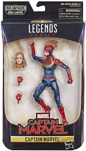 Marvel Legends Captain Marvel 6 Inch Action Figure BAF Kree Sentry - Captain Marvel in Uniform