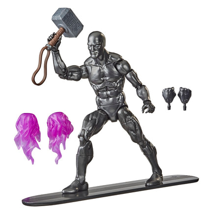 Marvel Legends 6 Inch Action Figure Exclusive - Obsidian Silver Surfer with Mjolnir Reissue