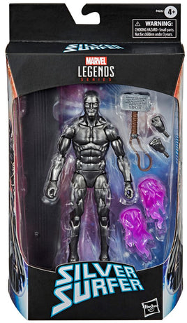 Marvel Legends 6 Inch Action Figure Exclusive - Obsidian Silver Surfer with Mjolnir Reissue
