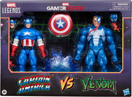 Marvel Legends Gamerverse 6 Inch Action Figure 2-Pack - Captain America vs Venom