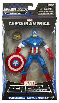 Marvel Legends Captain America 6 Inch Action Figure BAF Mandroid - Marvel Now Captain America